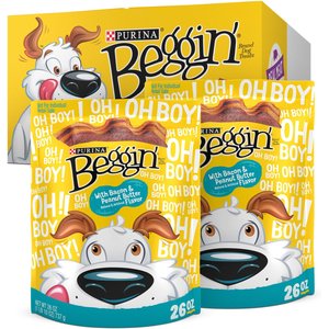Purina Beggin' Strips Real Meat With Bacon & Peanut Butter Flavor Dog Treats, 52-oz box