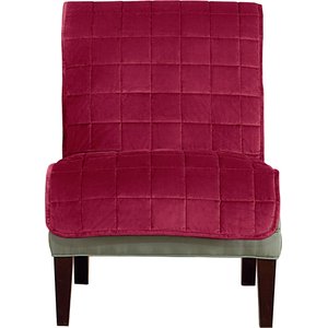 Sure Fit Comfort Armless Chair Furniture Cover, Burgundy