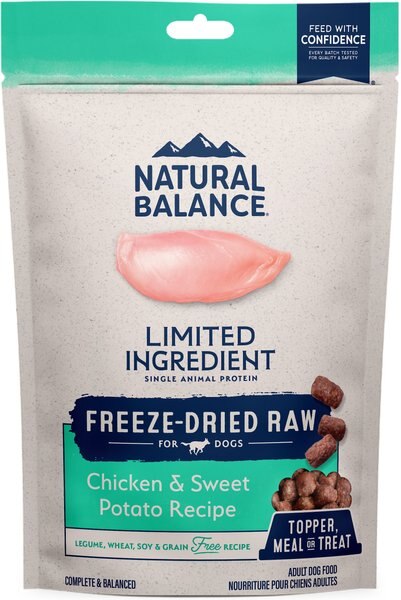 Natural Balance Limited Ingredient Freeze Dried Chicken & Sweet Potato Recipe Dog Dry Food, 13-oz bag slide 1 of 9