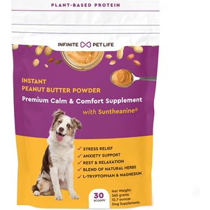 Infinite Pet Life Premium Calm & Comfort Powder Supplement for Dogs, 30 servings