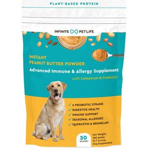 Infinite Pet Life Advanced Immune & Allergy Powder Supplement for Dogs, 30 servings