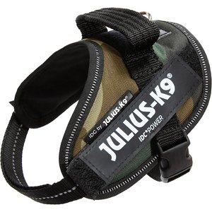 Julius-K9 IDC Powerharness Nylon Reflective No Pull Dog Harness, Green, Mini-Mini: 15.7 to 20.9-in chest