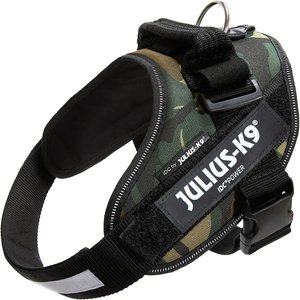 Julius-K9 IDC Powerharness Nylon Reflective No Pull Dog Harness, Green, Size 0: 22.8 to 30-in chest