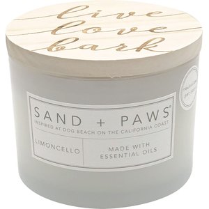 Sand + Paws Live Love Bark Limoncello Scented Candle, 12-oz jar