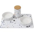Park Life Designs Rio Treat Jar, Placemat & Dog Bowls, Small