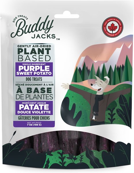 Buddy Jack's Purple Sweet Potato Grain-Free Dog Treats, 7-oz bag slide 1 of 2