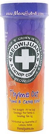 Meowijuana Thyme Out Blend Catnip, 0.92-oz bottle slide 1 of 5