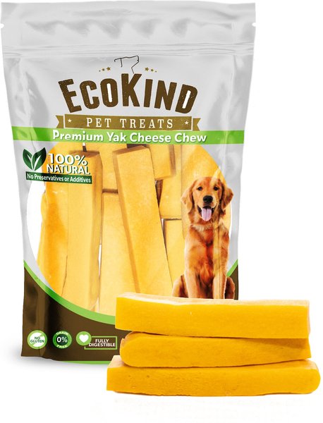 EcoKind Turmeric Infused Gold Yak Chews Dog Treats, 3 count slide 1 of 6