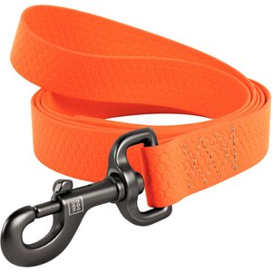 WAUDOG Waterproof Dog Leash, Orange, Medium: 10-ft long, 3/4-in wide