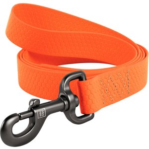 WAUDOG Waterproof Dog Leash, Orange, Large: 4-ft long, 1-in wide