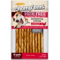 RUFFIN' IT Chomp'Ems Hide-Free Chicken Sticks Dog Treats, 10 count