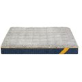Simmons Denim Quilted Cat & Dog Bed, Large, Blue