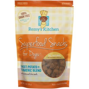 Remy's Kitchen Sweet Potato + Turmeric Blend Superfood Snacks Freeze-Dried Dog Treats, 3.5-oz bag