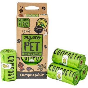 MyEcoPet Compostable Dog Waste Bags, 60 count