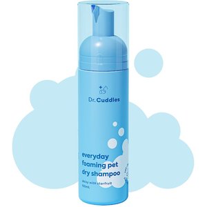 Dr. Cuddles Everyday Foaming Dog & Cat Dry Shampoo, 150-mL bottle