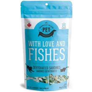 The Granville Island Pet Treatery 'With Love & Fishes Dehydrated Sardine Dog & Cat Treats, 3.17-oz bag