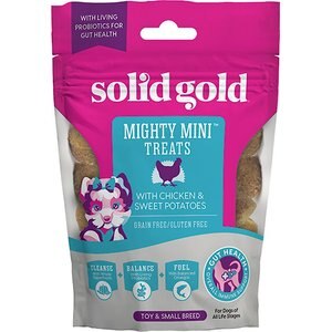 Solid Gold Mighty Mini Chicken & Sweet Potatoes Dog Treats, 4-oz bag