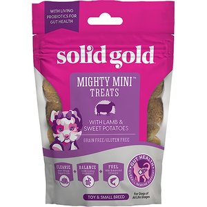 Solid Gold Mighty Mini Lamb & Sweet Potatoes Dog Treats, 4-oz bag