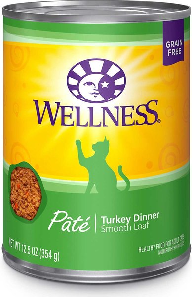 Wellness Complete Health Turkey Formula Grain-Free Canned Cat Food, 12.5-oz, case of 12, bundle of 2 slide 1 of 8