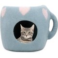 Whisker's Home Tea Cup Pink Love Cat Cave