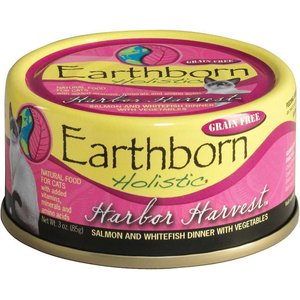 Earthborn Holistic Harbor Harvest Grain-Free Natural Canned Cat & Kitten Food, 3-oz, case of 24, bundle of 2