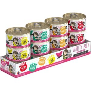 BFF Batch 'O Besties Variety Pack Canned Cat Food, 3-oz, case of 12, bundle of 2
