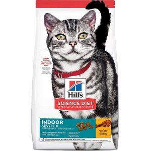 Hill's Science Diet Adult Indoor Chicken Recipe Dry Cat Food, 3.5-lb bag, bundle of 2