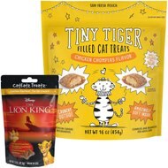 Team Treatz Disney Lion King Chicken Flavored Tartar Control Dental Chew + Tiny Tiger Chicken Chompers Flavor Filled Cat Treats