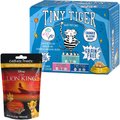 Team Treatz Disney Lion King Chicken Flavored Tartar Control Dental Chew Treats + Tiny Tiger Chunks in EXTRA Gravy Seafood Recipes Variety Pack Grain-Free Canned Cat Food