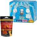 Team Treatz Disney Lion King Chicken Flavored Tartar Control Dental Chew Treats + Tiny Tiger Pate Seafood Recipes Variety Pack Grain-Free Canned Cat Food