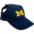 Littlearth NCAA Dog & Cat Baseball Hat, Michigan Wolverines, Small