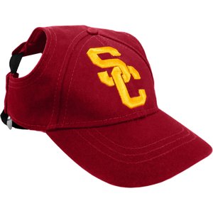 Littlearth NCAA Dog & Cat Baseball Hat, USC Trojans, Medium