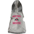 Littlearth NCAA Dog & Cat Hooded Crewneck Sweater, Ohio State Buckeyes, Small