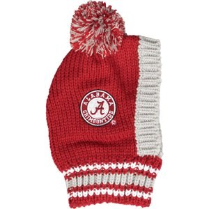 Littlearth NCAA Dog & Cat Knit Hat, Alabama Crimson Tide, Medium