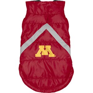 Littlearth NCAA Dog & Cat Puffer Vest, Minnesota Golden Gophers, Medium