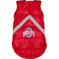 Littlearth NCAA Dog & Cat Puffer Vest, Ohio State Buckeyes, Medium