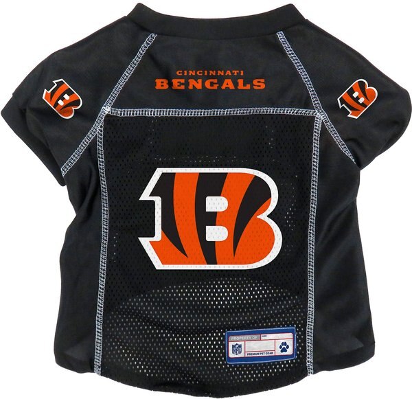 Littlearth NFL Basic Dog & Cat Jersey, Cincinnati Bengals, Small slide 1 of 5
