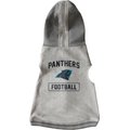 Littlearth NFL Dog & Cat Hooded Crewneck Sweater, Carolina Panthers, Small