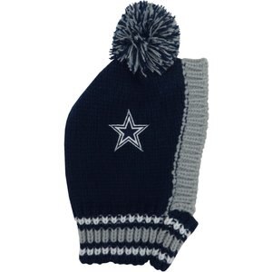 Littlearth NFL Dog & Cat Knit Hat, Dallas Cowboys, Medium