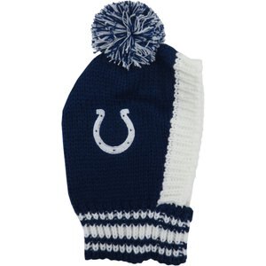 Littlearth NFL Dog & Cat Knit Hat, Indianapolis Colts, Medium