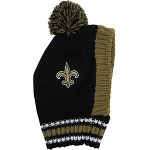 Littlearth NFL Dog & Cat Knit Hat, New Orleans Saints, Medium
