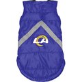 Littlearth NFL Dog & Cat Puffer Vest, Los Angeles Rams, Small