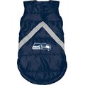 Littlearth NFL Dog & Cat Puffer Vest, Seattle Seahawks, Medium