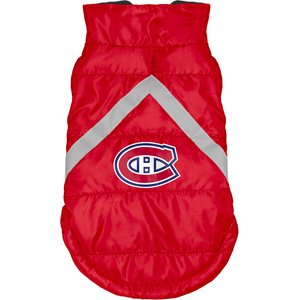 Littlearth NHL Dog & Cat Puffer Vest, Montreal Canadiens, X-Small
