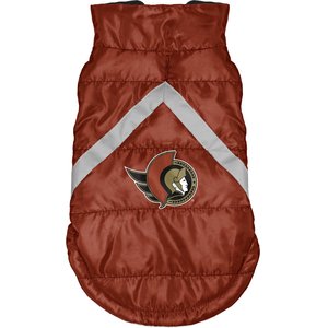 Littlearth NHL Dog & Cat Puffer Vest, Ottawa Senators, X-Small
