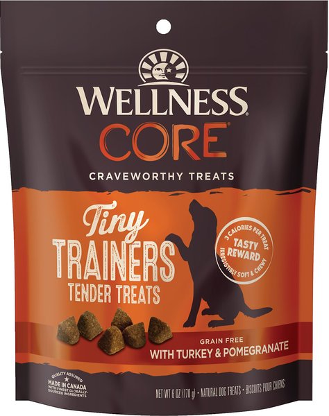 Wellness CORE Tiny Trainers Tender Turkey & Pomegranate Dog Treats, 6-oz bag, 6-oz bag slide 1 of 9