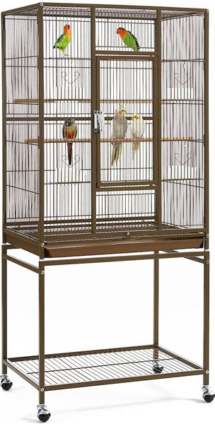 Yaheetech 54-in Rolling Metal Large Parrot Cage Mobile Bird Cage with Detachable Stand, Palmer Green slide 1 of 8