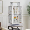 Yaheetech Open Play Top Bird Cage Transparent Parrot Cage