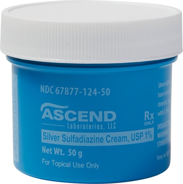Silver Sulfadiazine 1% Cream, 1%, 50 gm jar slide 1 of 3