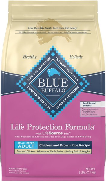 Blue Buffalo Life Protection Formula Small Breed Adult Chicken & Brown Rice Recipe Dry Dog Food, 5-lb bag slide 1 of 10